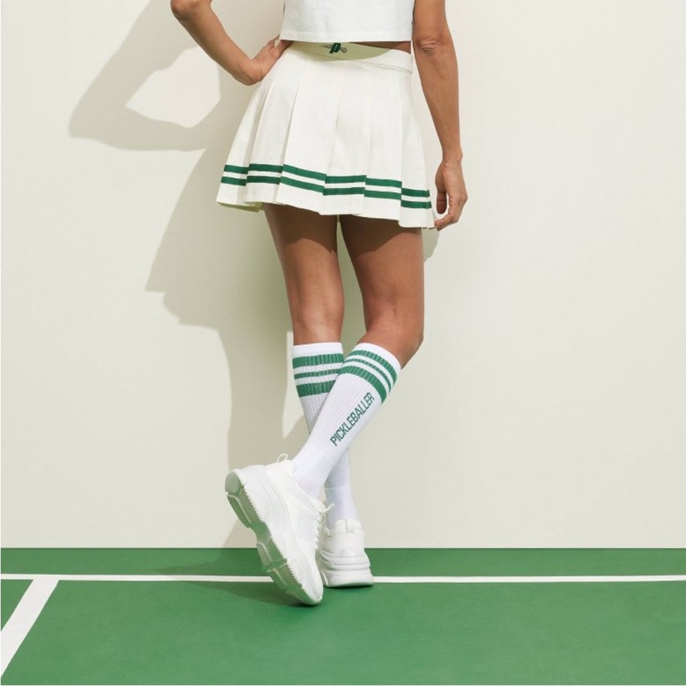 Prince Pickleball Women's Mid-Rise
Striped Pleated Mini Skirt - Cream XXL - Picture 2 of 4